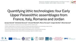 Comparability of lithic technologies results: insights from four Early Upper Palaeolithic assemblages